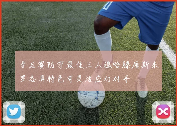 季后赛防守最佳三人选哈滕唐斯米罗各具特色可灵活应对对手